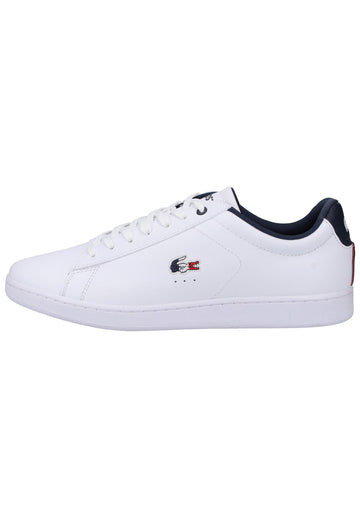 Lacoste Sneaker Leder Weiß/Blau - surf4shoes