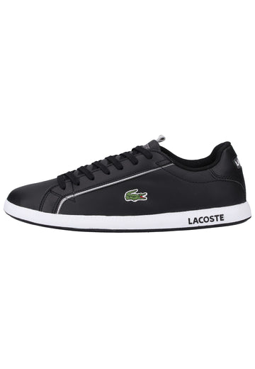 Lacoste Sneaker Leder/Textil Schwarz/Grau - surf4shoes
