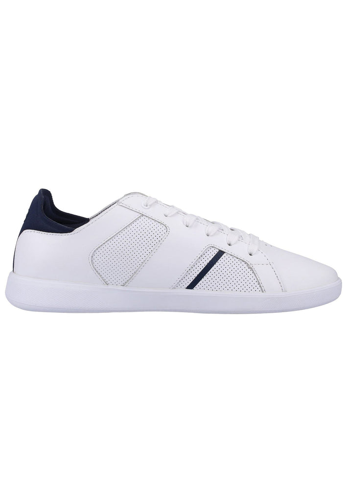 Lacoste Sneaker Leder/Textil Weiß/Blau - surf4shoes