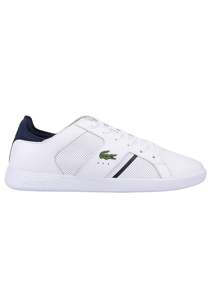 Lacoste Sneaker Leder/Textil Weiß/Blau - surf4shoes