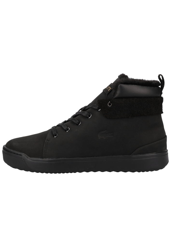 Lacoste Sneaker Nubukleder Schwarz Warmfutter - surf4shoes