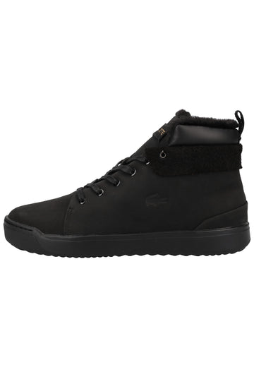 Lacoste Sneaker Nubukleder Schwarz Warmfutter - surf4shoes