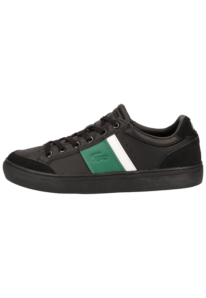 Lacoste Sneaker Leder Schwarz/Grün - surf4shoes