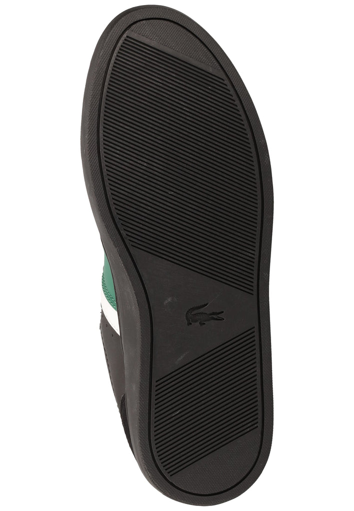 Lacoste Sneaker Leder Schwarz/Grün - surf4shoes