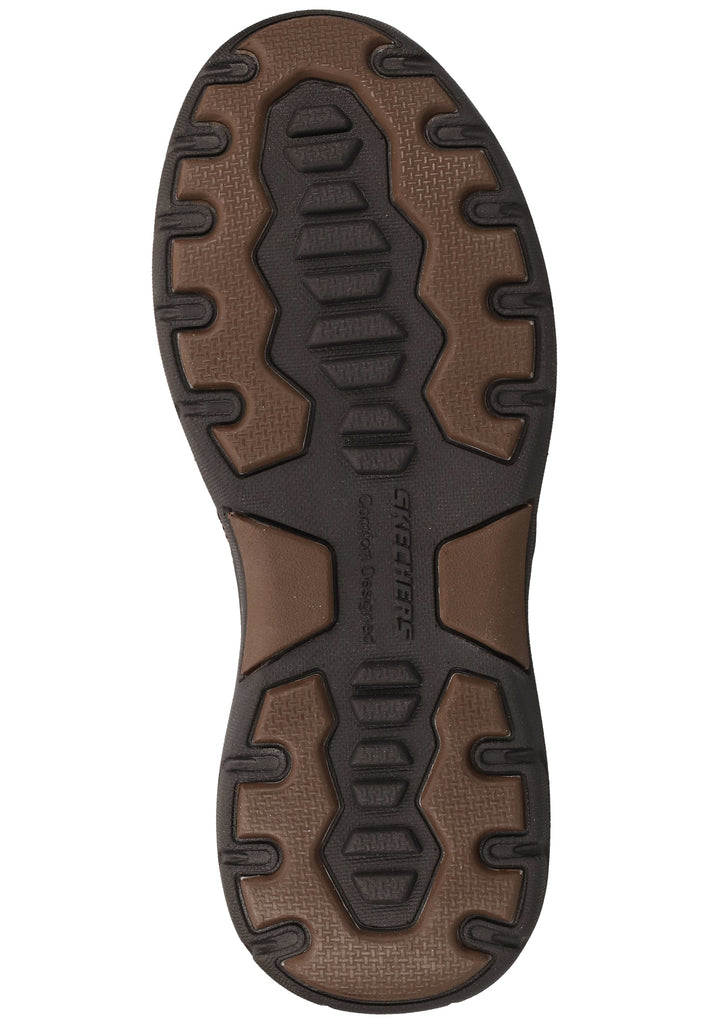 Skechers Slipper Leder Braun - surf4shoes