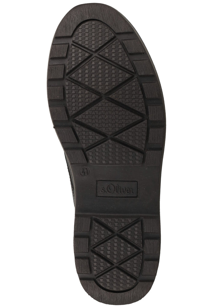 s.Oliver Halbschuhe Leder Schwarz - surf4shoes