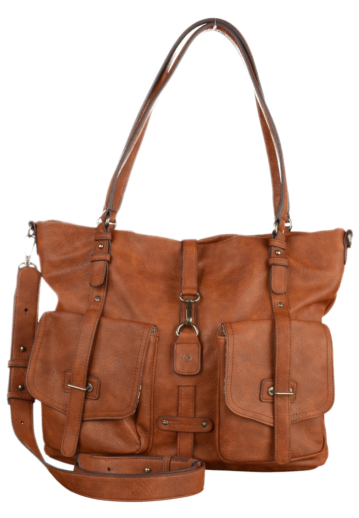 Tamaris Taschen Lederimitat Cognac - surf4shoes
