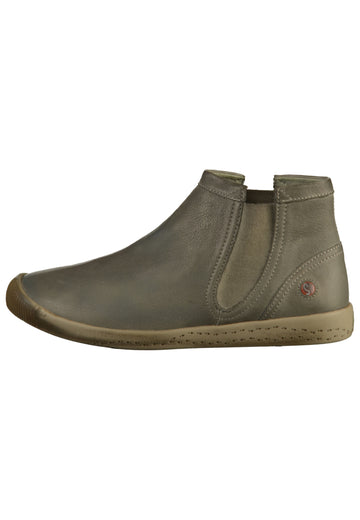 softinos Stiefelette Leder Oliv - surf4shoes