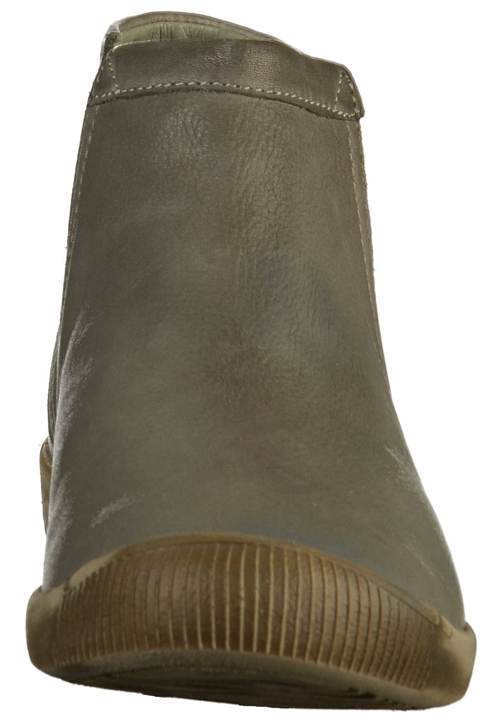 softinos Stiefelette Leder Oliv - surf4shoes