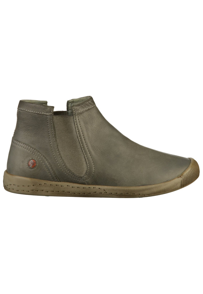 softinos Stiefelette Leder Oliv - surf4shoes