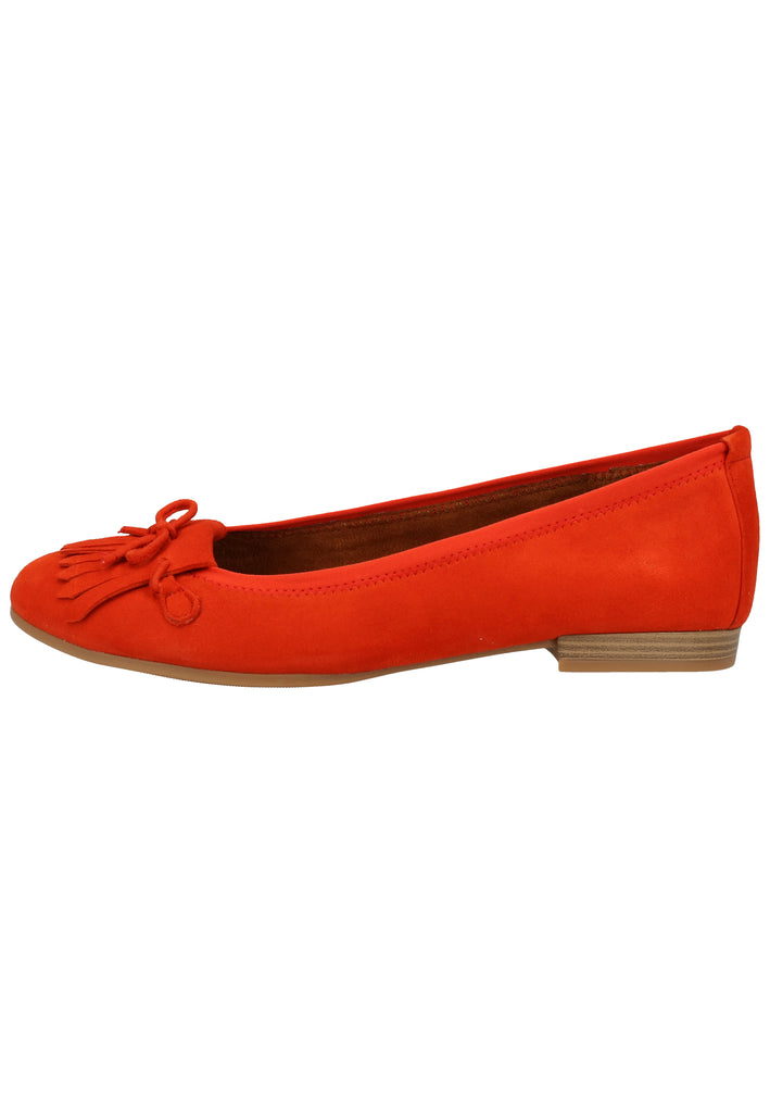 Tamaris Ballerinas Veloursleder Rot - surf4shoes