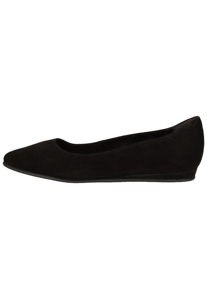 Tamaris Ballerinas Veloursleder Schwarz - surf4shoes