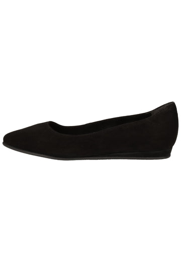 Tamaris Ballerinas Veloursleder Schwarz - surf4shoes
