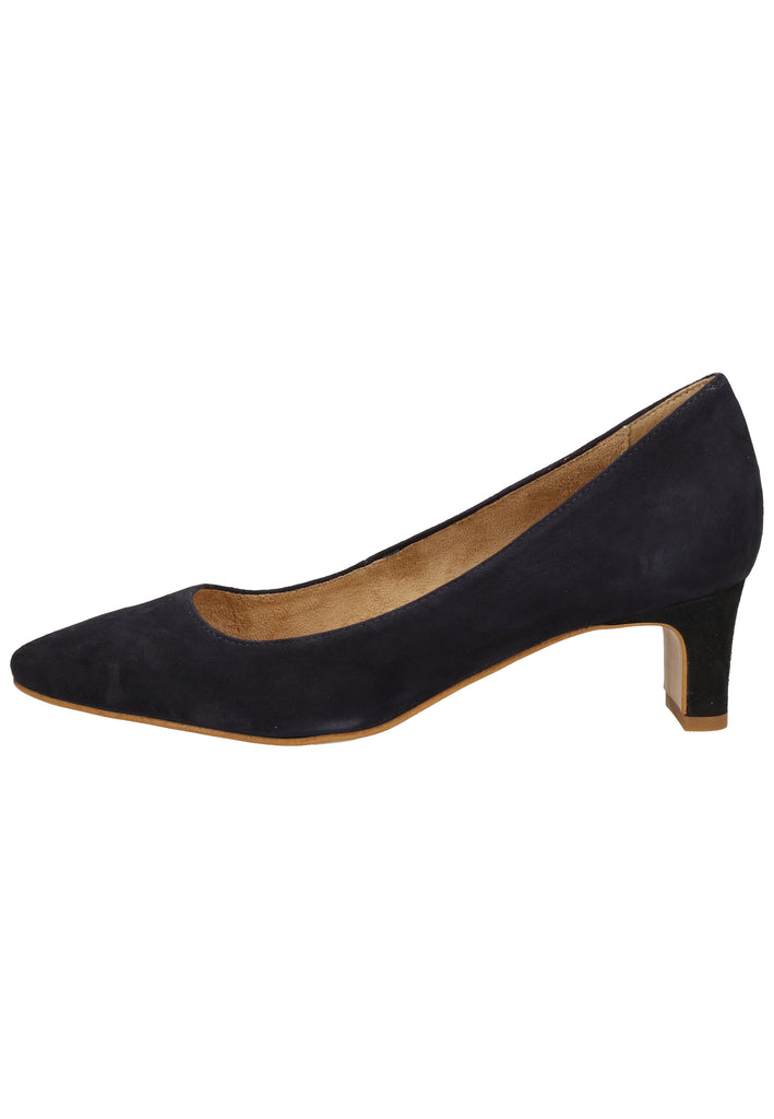 Tamaris Pumps Veloursleder Navy - surf4shoes