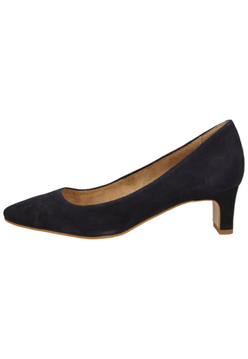Tamaris Pumps Veloursleder Navy - surf4shoes