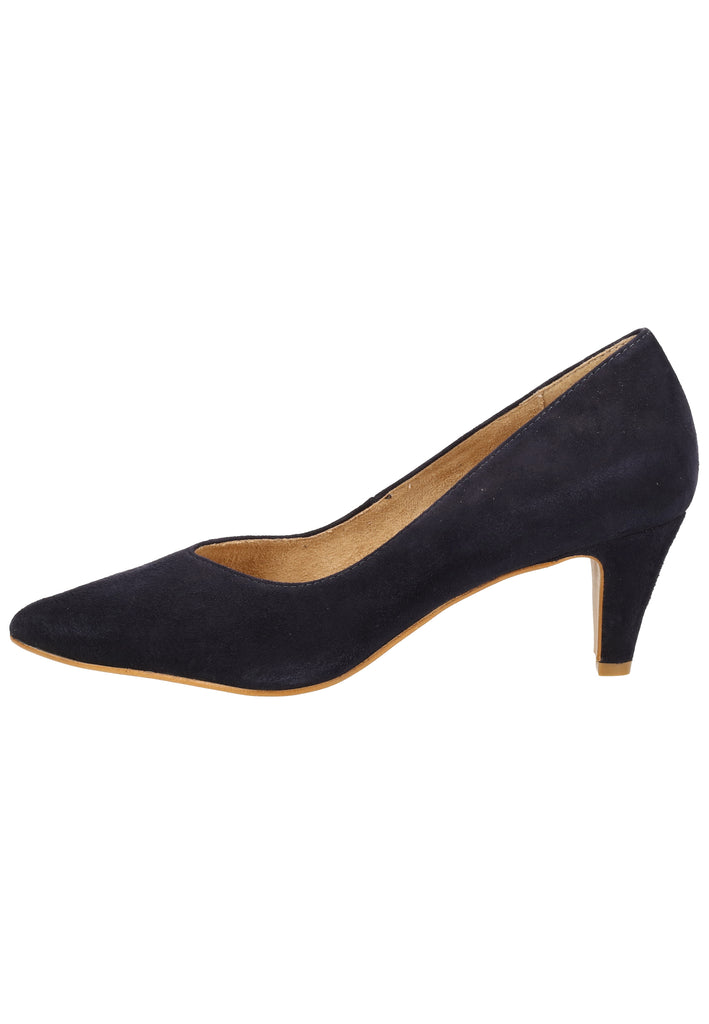 Tamaris Pumps Veloursleder Navy - surf4shoes