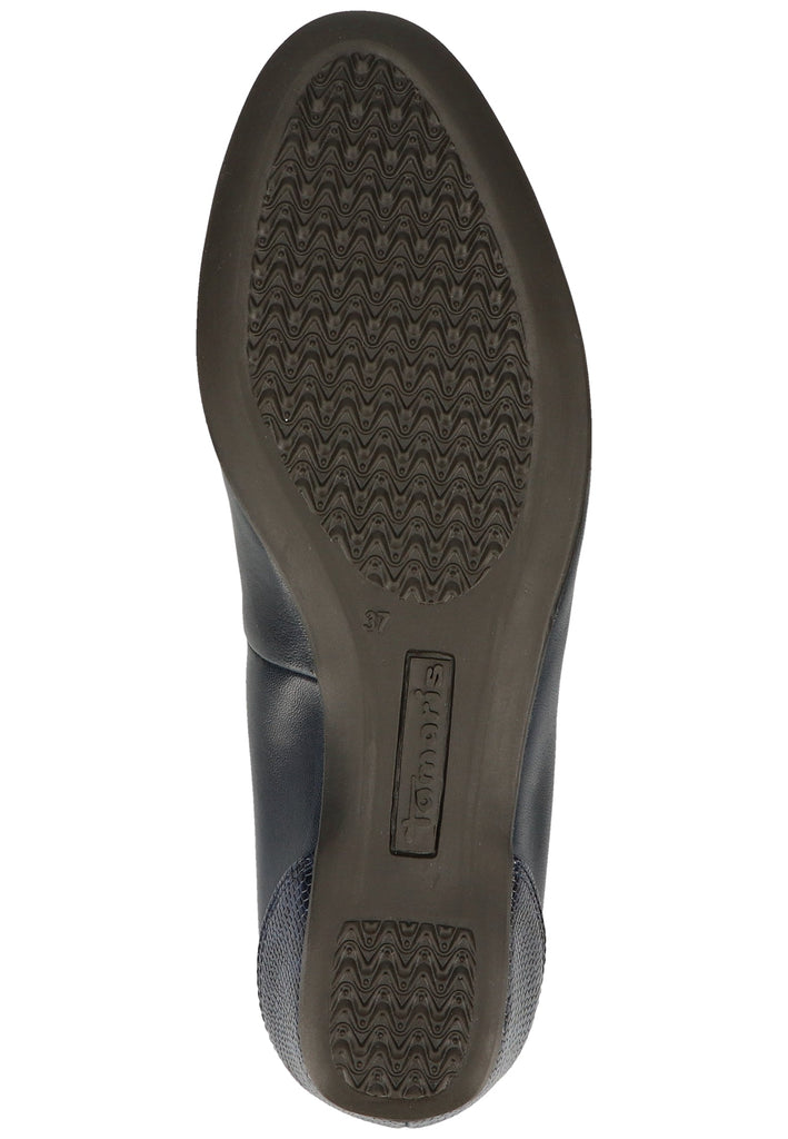 Tamaris Ballerinas Leder/Textil Navy - surf4shoes