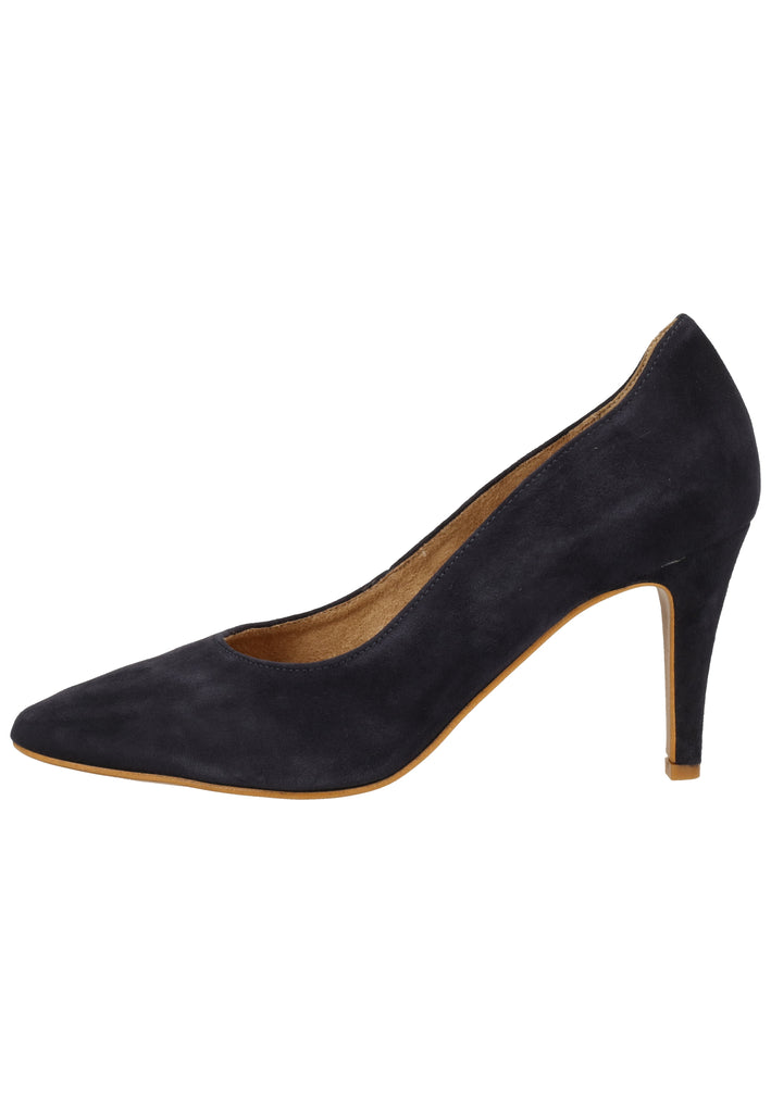 Tamaris Pumps Veloursleder Navy - surf4shoes