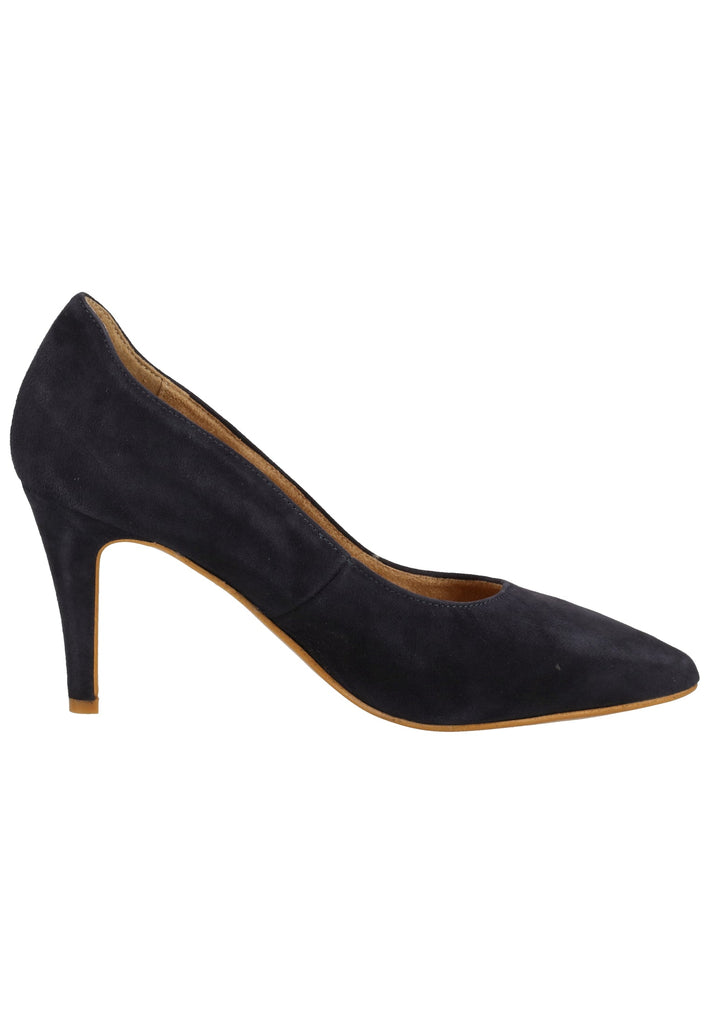 Tamaris Pumps Veloursleder Navy - surf4shoes