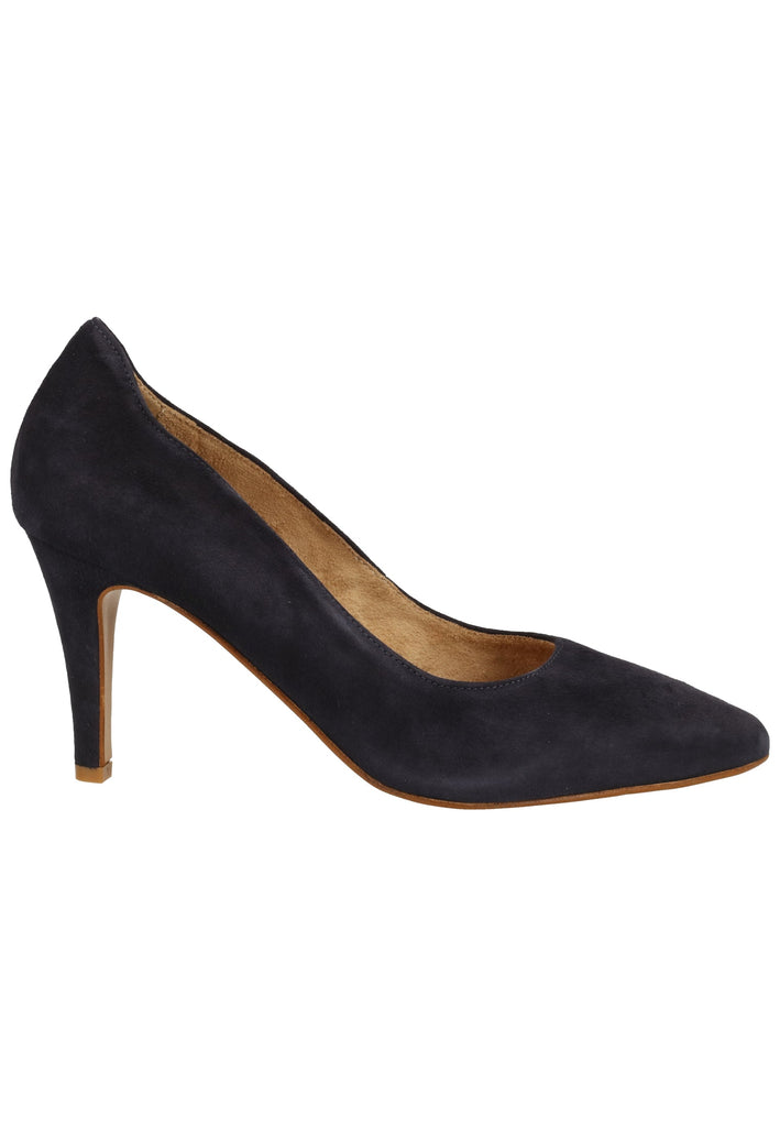 Tamaris Pumps Veloursleder Navy - surf4shoes