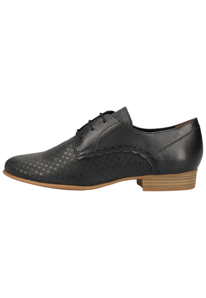 Tamaris Halbschuhe Leder Navy - surf4shoes
