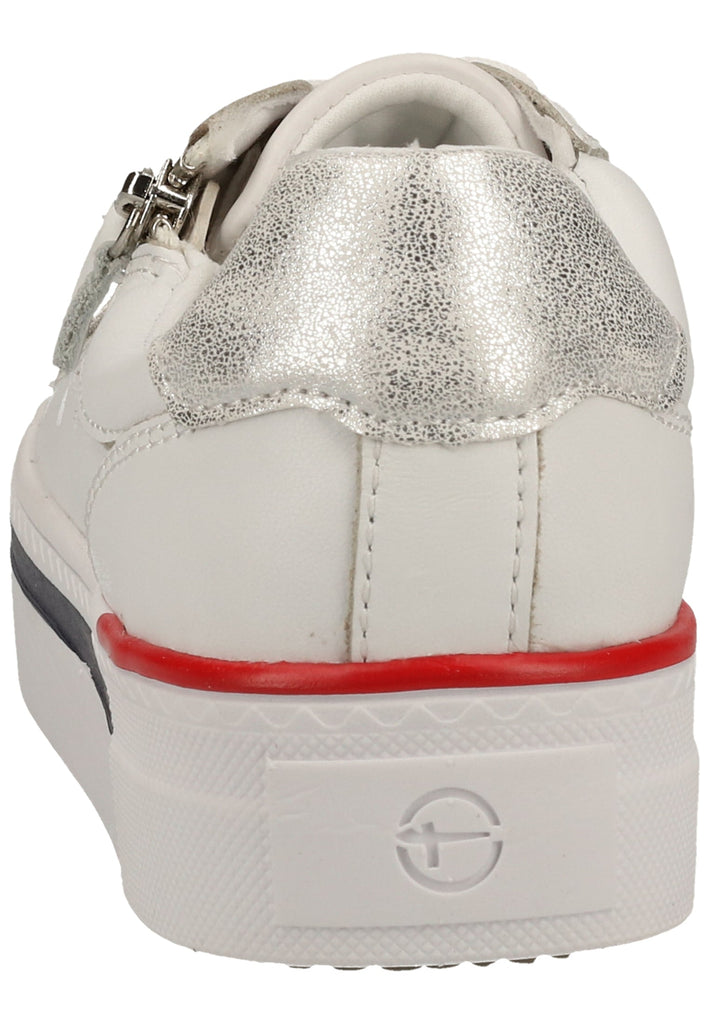 Tamaris Sneaker Leder/Synthetik Weiß - surf4shoes