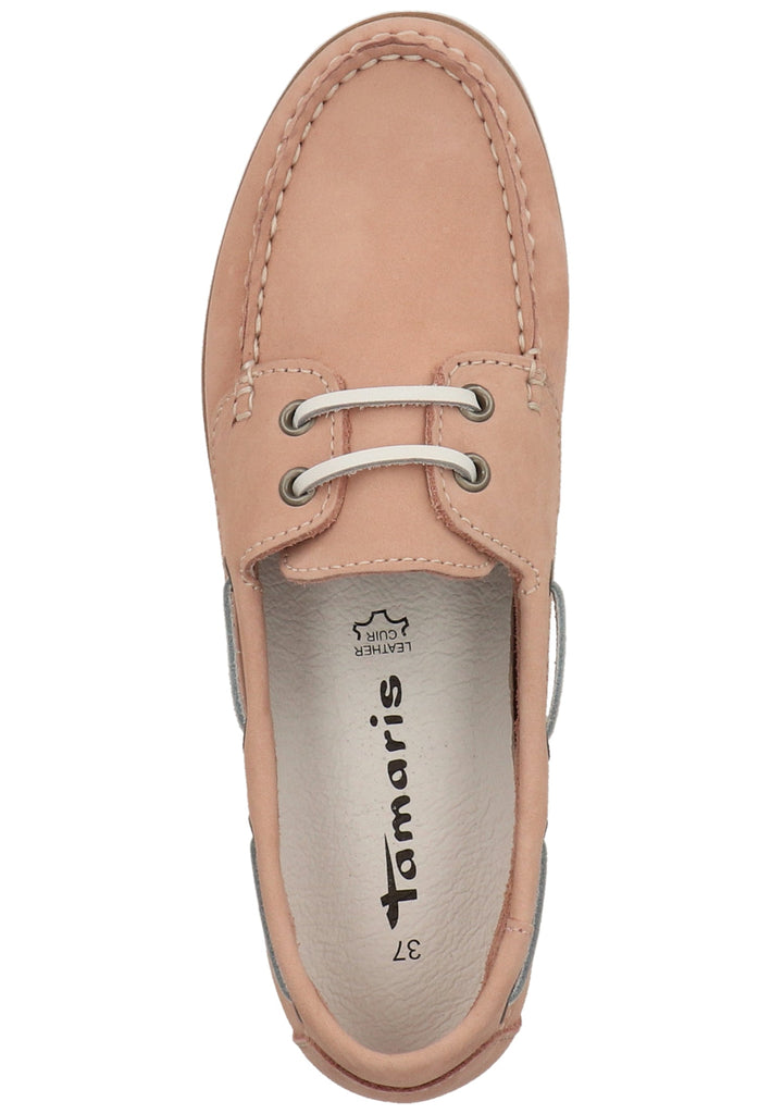 Tamaris Halbschuhe Nubukleder Hellrosa - surf4shoes