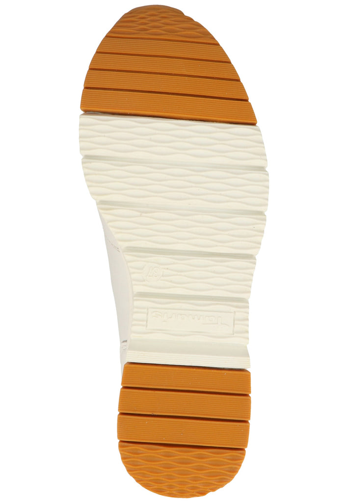 Tamaris Sneaker Leder Weiß/Gelb - surf4shoes
