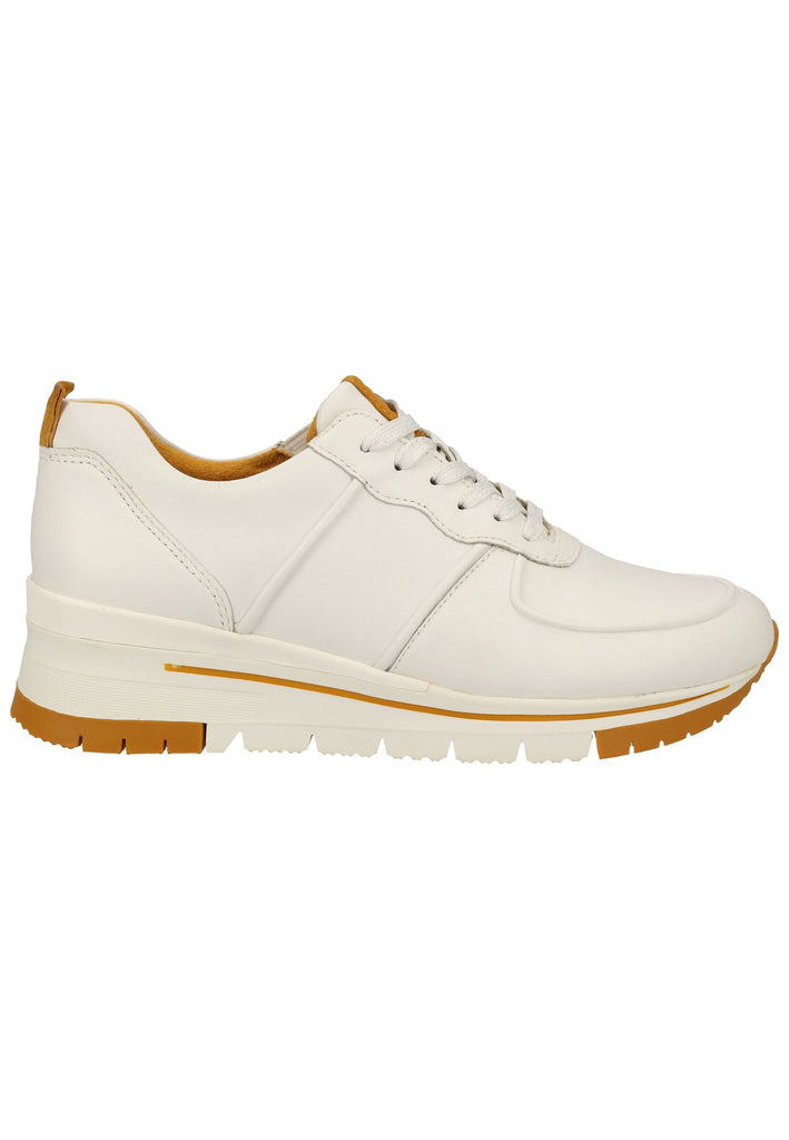 Tamaris Sneaker Leder Weiß/Gelb - surf4shoes