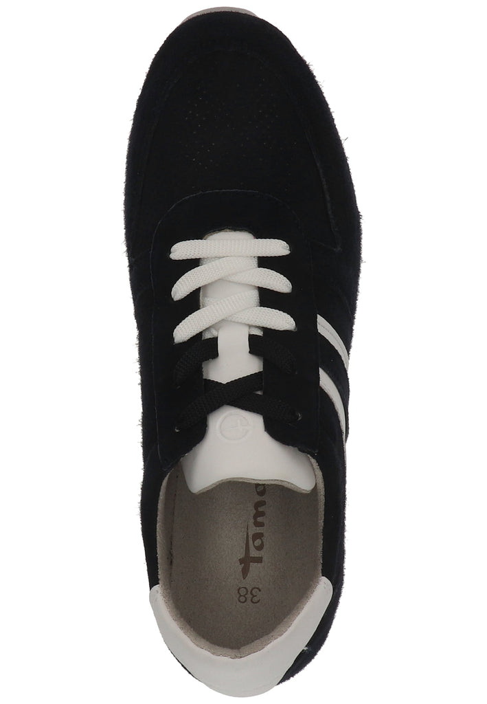 Tamaris Sneaker Veloursleder Navy - surf4shoes