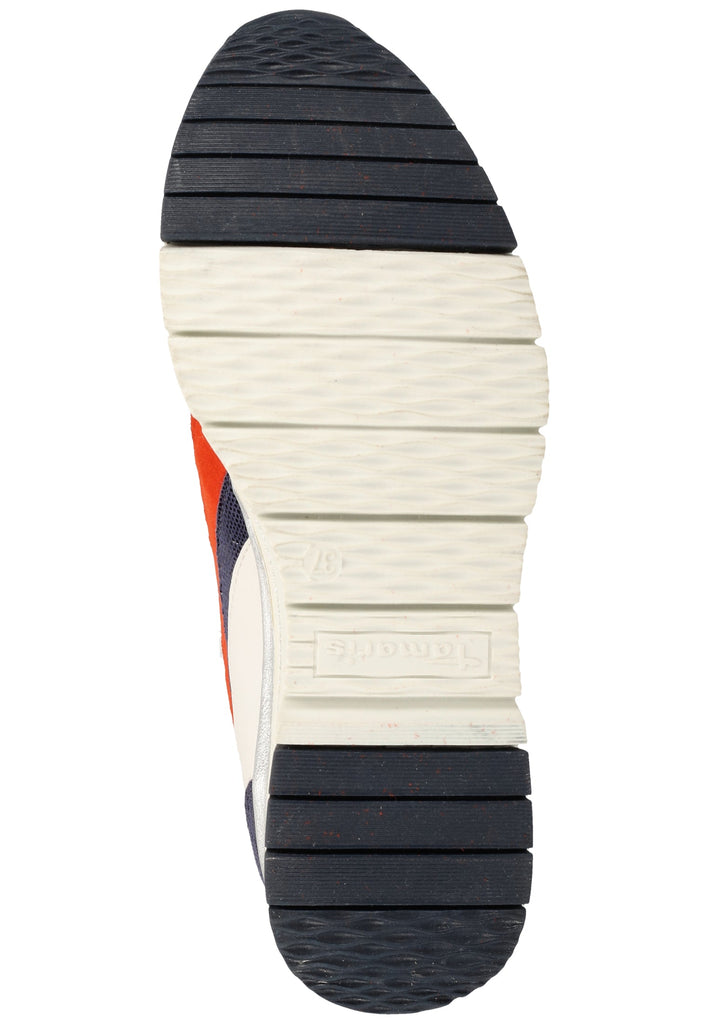 Tamaris Sneaker Leder Weiß/Navy - surf4shoes