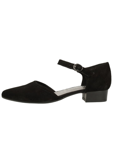 Tamaris Pumps Veloursleder Schwarz - surf4shoes