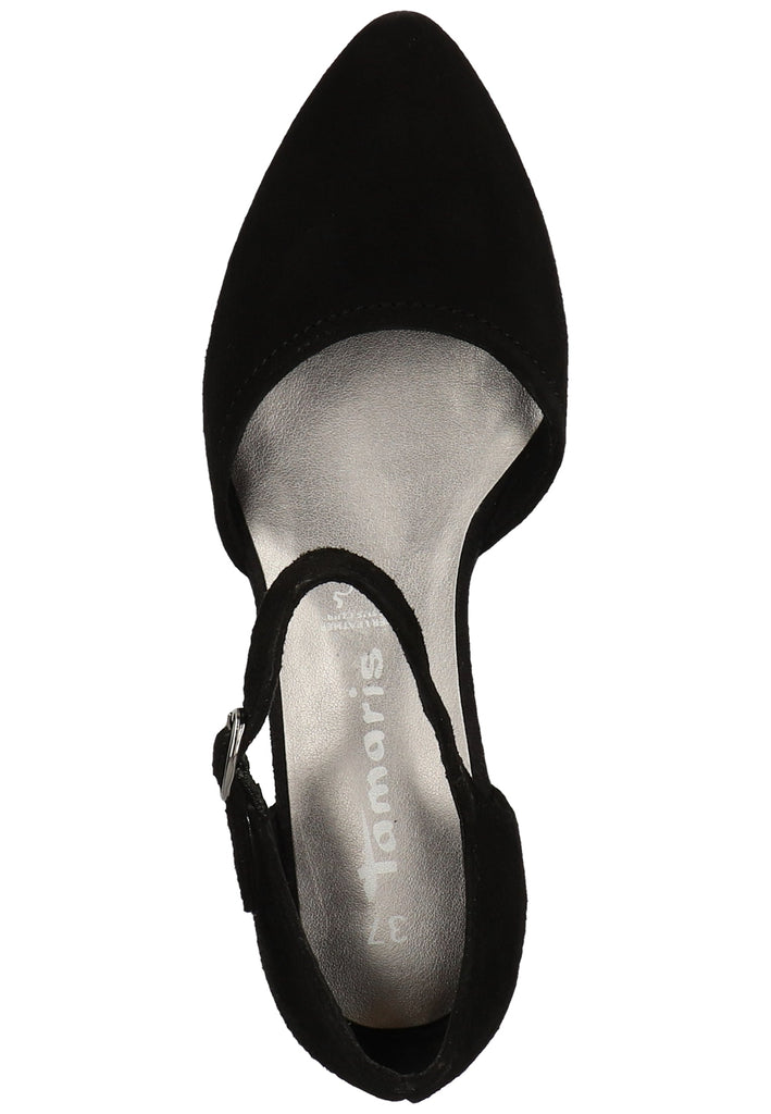 Tamaris Pumps Veloursleder Schwarz - surf4shoes