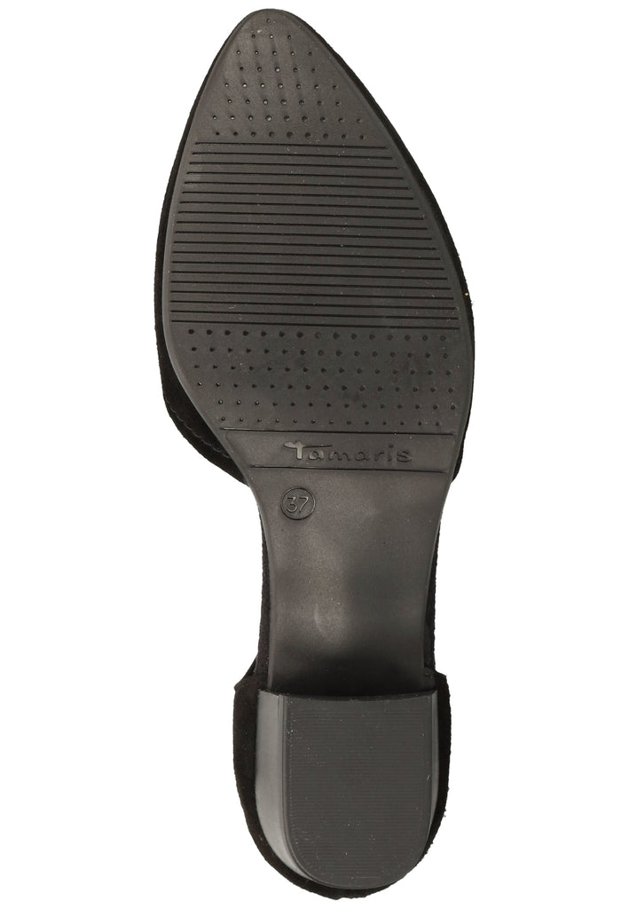 Tamaris Pumps Veloursleder Schwarz - surf4shoes