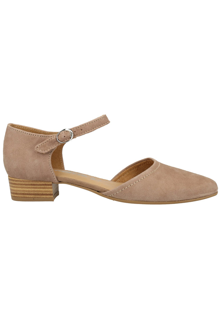 Tamaris Pumps Veloursleder Taupe - surf4shoes