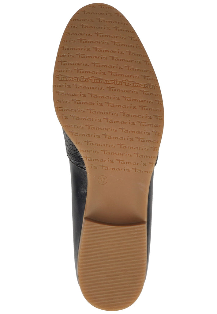 Tamaris Slipper Veloursleder Navy - surf4shoes