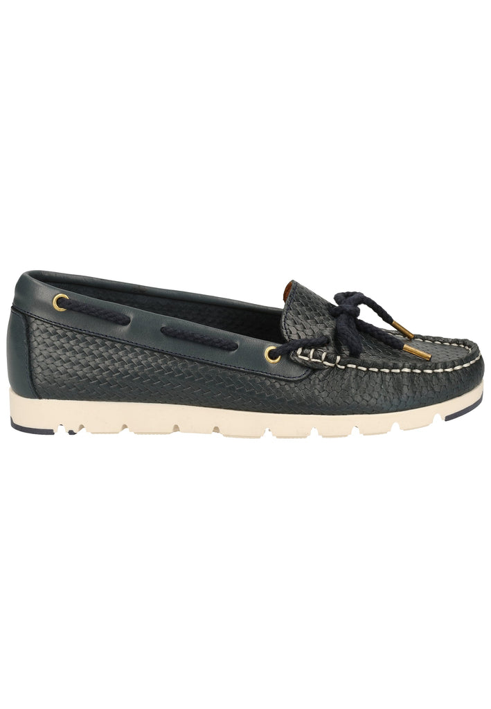 Tamaris Halbschuhe Leder Navy - surf4shoes