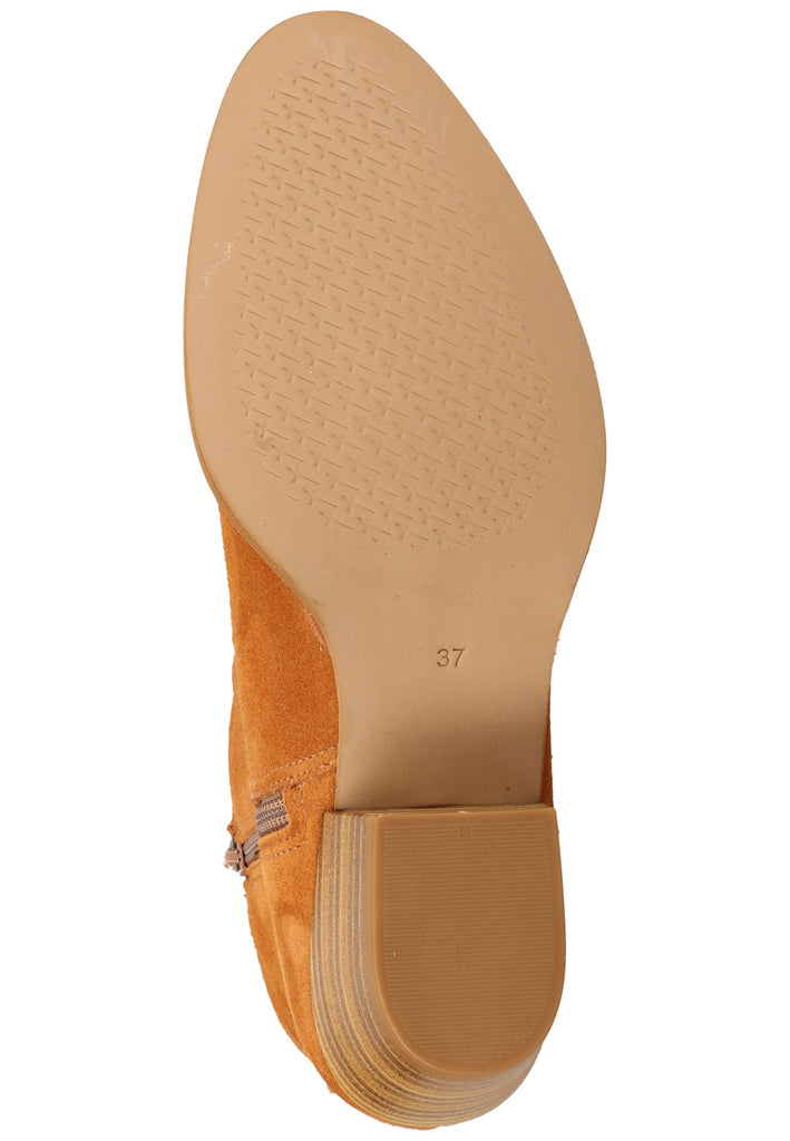 Tamaris Stiefelette Veloursleder Cuoio - surf4shoes