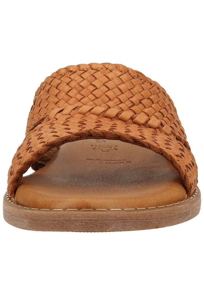 Tamaris Pantoletten Leder Nuss - surf4shoes