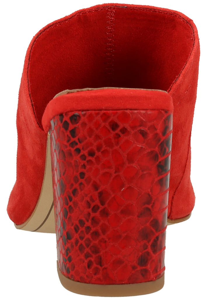 Tamaris Pantoletten Veloursleder Rot - surf4shoes