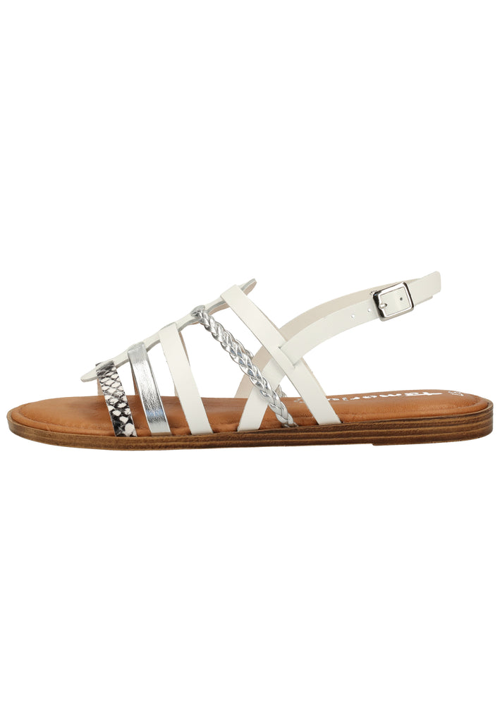 Tamaris Sandalen Leder/Synthetik Weiß - surf4shoes