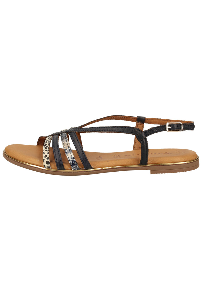 Tamaris Sandalen Leder/Textil Navy - surf4shoes