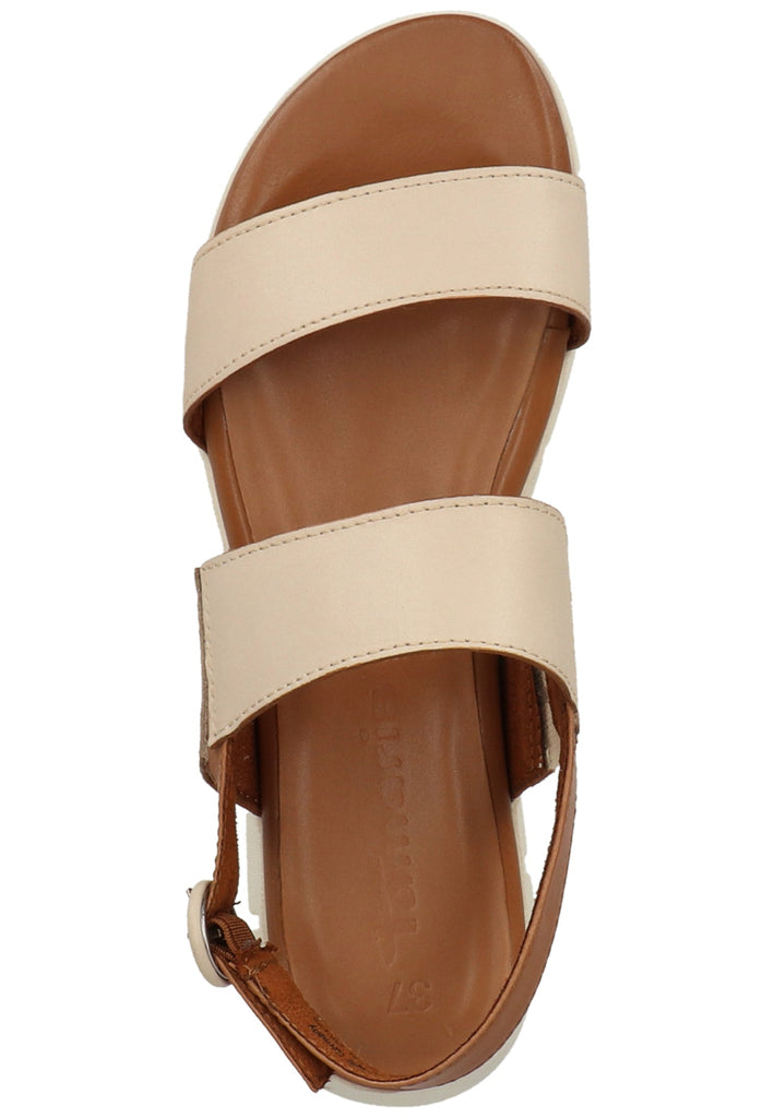 Tamaris Sandalen Leder Cream - surf4shoes