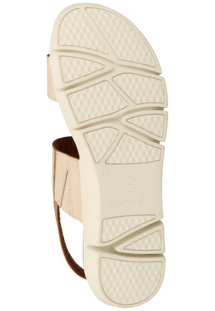 Tamaris Sandalen Leder Cream - surf4shoes