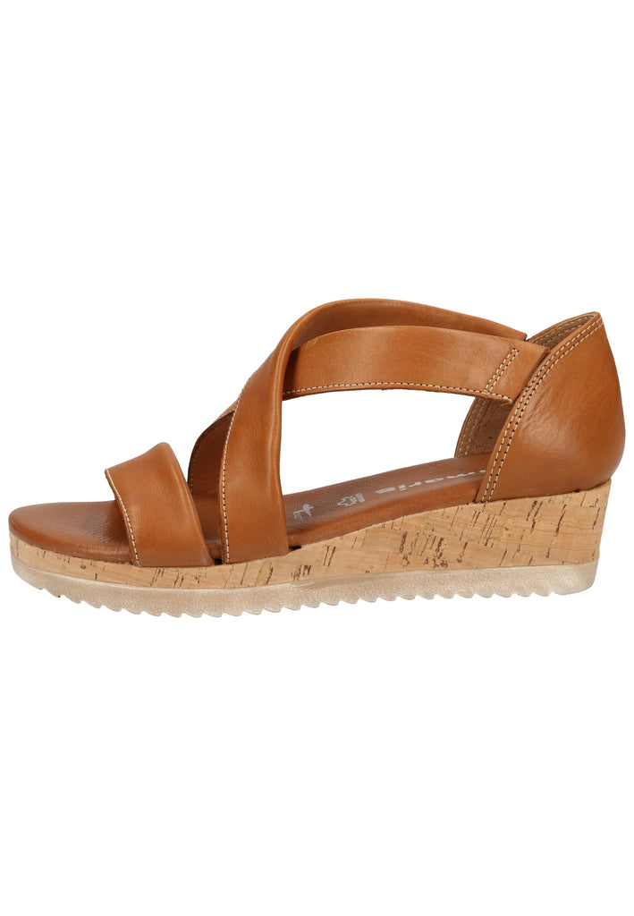 Tamaris Sandalen Leder Cuoio - surf4shoes