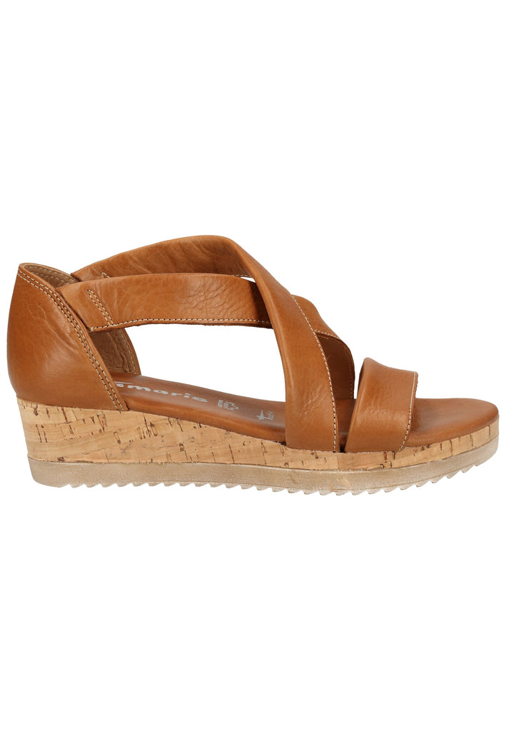 Tamaris Sandalen Leder Cuoio - surf4shoes