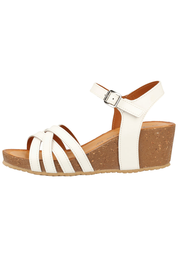 Tamaris Sandalen Leder Weiß - surf4shoes