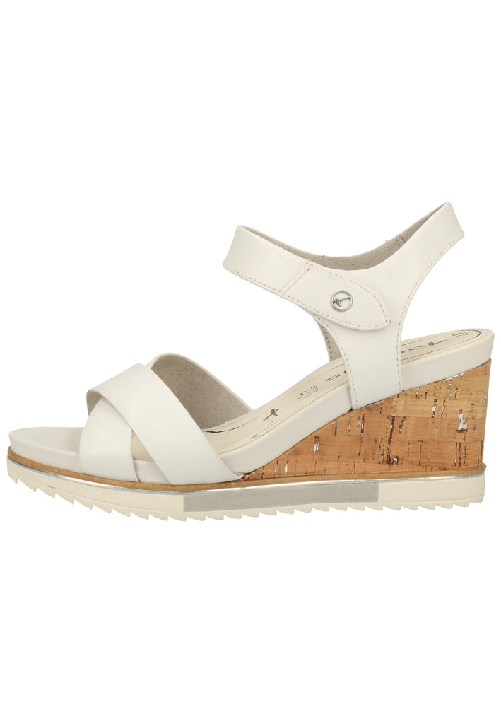 Tamaris Sandalen Leder Weiß - surf4shoes