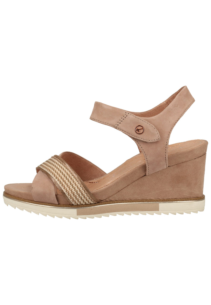 Tamaris Sandalen Leder/Textil Rose - surf4shoes