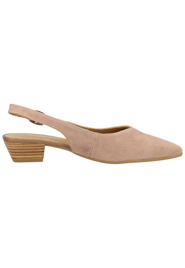 Tamaris Pumps Veloursleder Taupe - surf4shoes